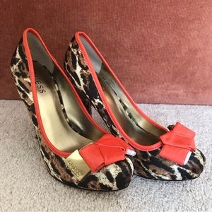 Guess animal print shoes